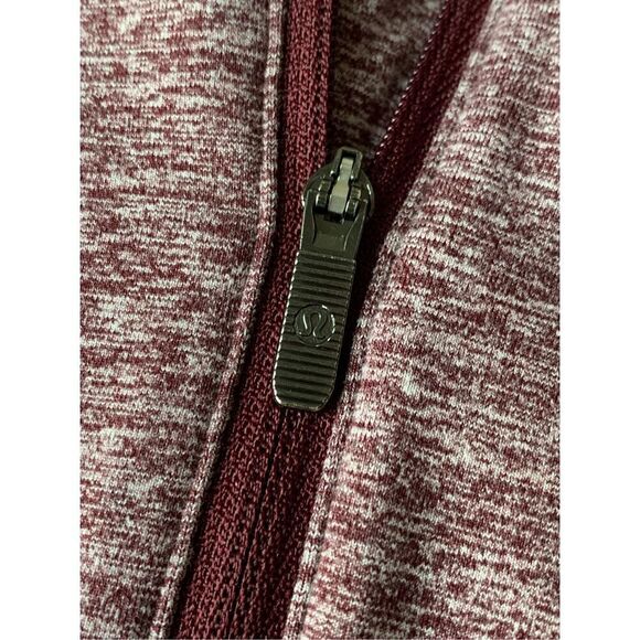 Lululemon Always Alert 1/2 Zip in Heathered Garnet - Picture 11 of 14